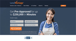Desktop Screenshot of lendvantage.com